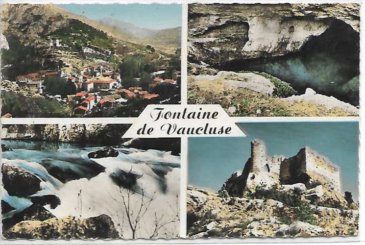 CPSM - FONTAINE DE VAUCLUSE - Multi-Vues.