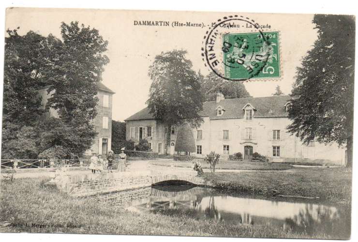 cpa 52 Dammartin Le Château la façade 