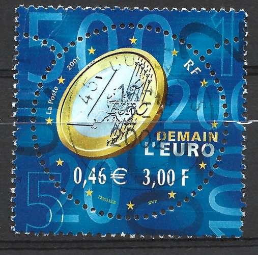 FRANCE 2001 - Y & T : 3402 - Demain l'Euro