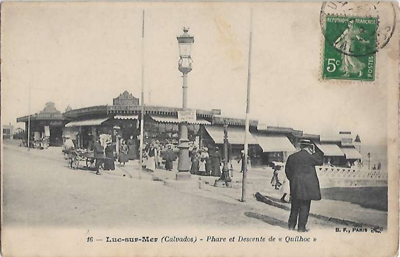 CPA - LUC SUR MER - Phare et Descente de 