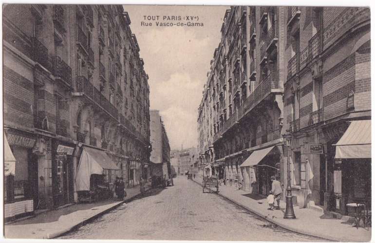 CPA 75 Paris - Rue Vasco de Gama - non circulée