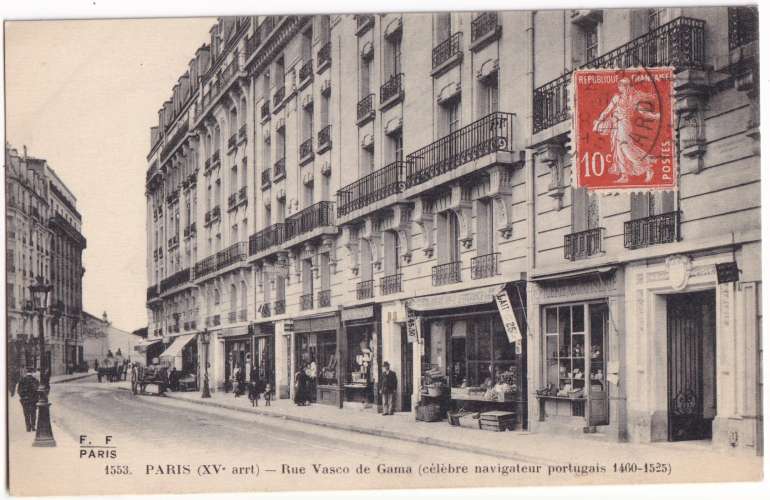 CPA 75 Paris - Rue Vasco de Gama - circulée