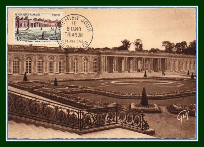 Carte Maximum N° 1059 Grand Trianon Versailles 1956 