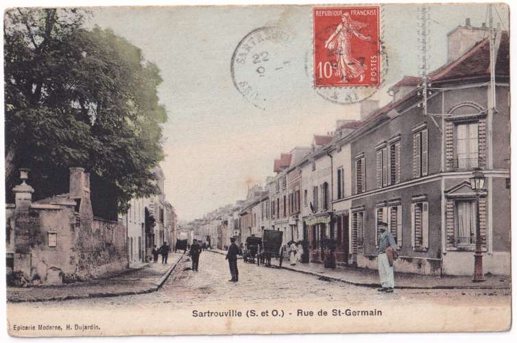 CPA 78 Sartrouville - Rue de Saint Germain - circulée