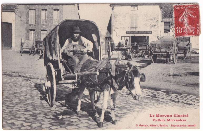 CPA Morvan - Vielleux morvandeau - circulée en 1909