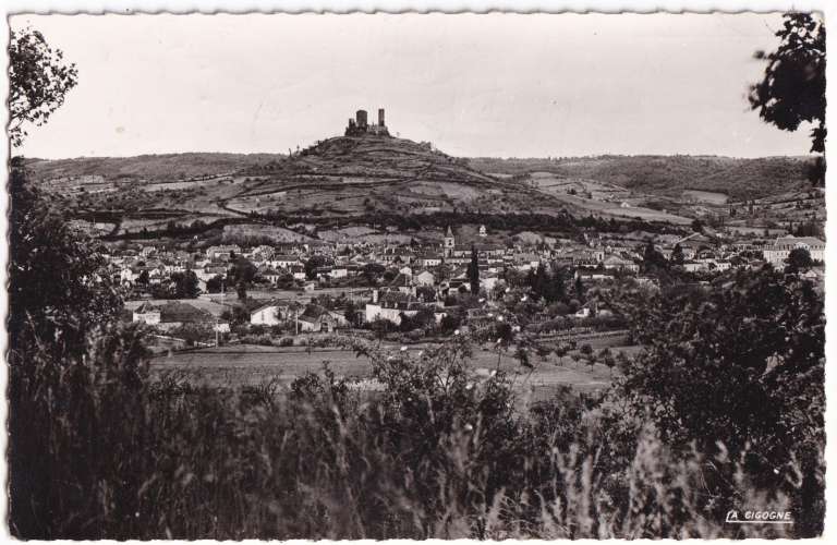 CPSM 46 Saint Céré - Vue générale - circulée en 1953