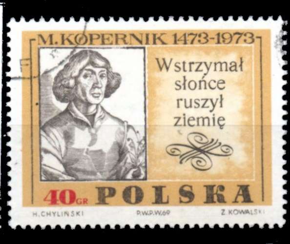 Pologne Yvert N°1775 Oblitéré 1969 COPERNIC