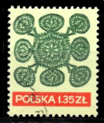 Pologne Yvert N°1943 Oblitéré 1971 Rosace