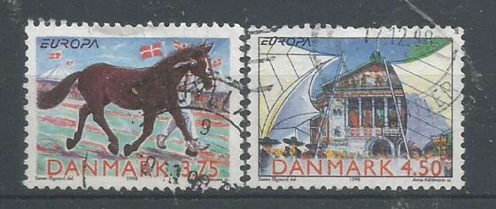 Danemark 1998 - YT n° 1191/1192 - Europa - cote 2,00 