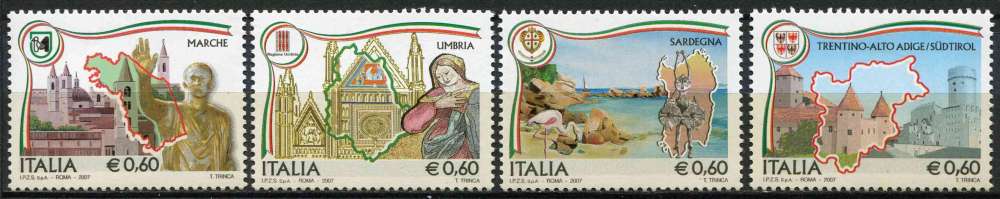 ITALIE 2007 NEUF** MNH N° 2920 à 2923