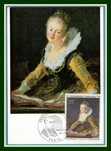 Carte Maximum N° 1702 Fragonard 1972 Peintre peinture 