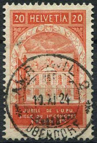 SUISSE 1924 OBLITERE N° 212 UPU