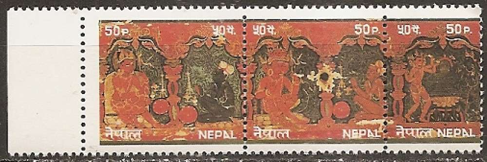 nepal ...  n° 422 à 424  neufs** ... 1985