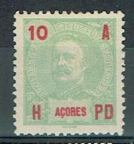 PORTUGAL AÇORES 1906 - YT 100 * MH VALEUR ET A H PD EN SURCHARGE.