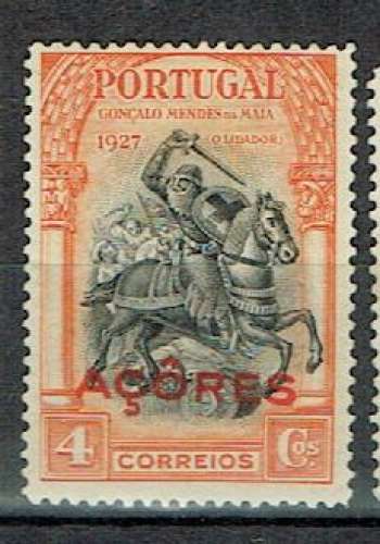 PORTUGAL AÇORES 1927 - YT 273 * MH SURCHARGÉ 