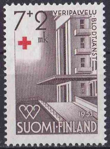 FINLANDE 1951 NEUF** MNH N° 375 Croix-Rouge