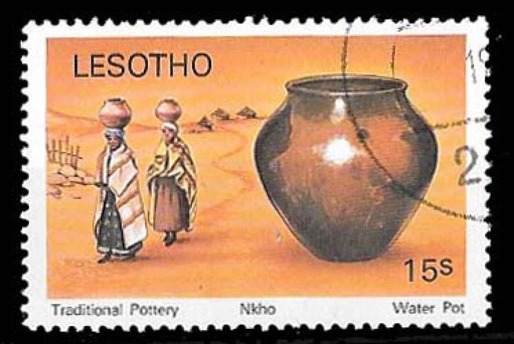 Lesotho 1980 - Y&T 403 Oblitéré - Pot à eau Nkho