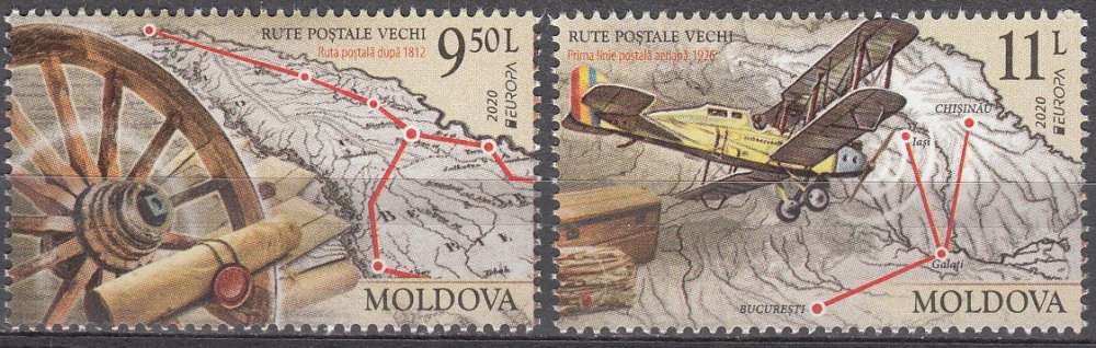 Moldova 2020 Europa CEPT Routes postales Neuf **