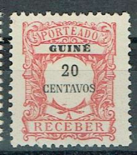 PORTUGAL GUINÉE PORTUGAISE 1921 - TAXE YT 37 MH.