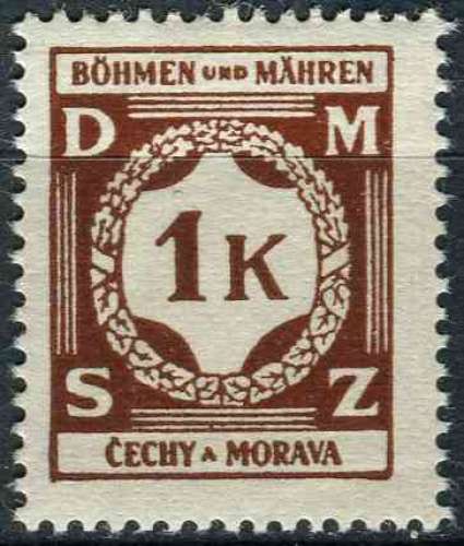 Bohême et Moravie 1940 NEUF** MNH SERVICE N° 6