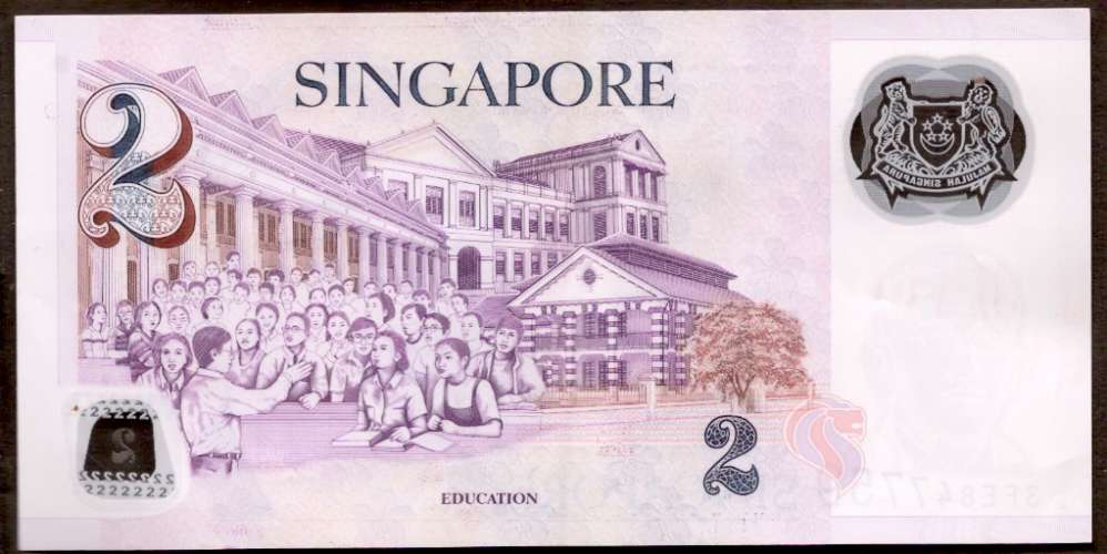 Singapour Billet 2 dollars singapourien