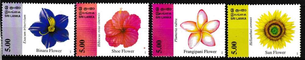 Sri Lanka 2012 YT 1866-1869 MNH Fleurs