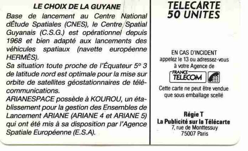 France F105 Guyane Arianespace 50U-SO2 12/89