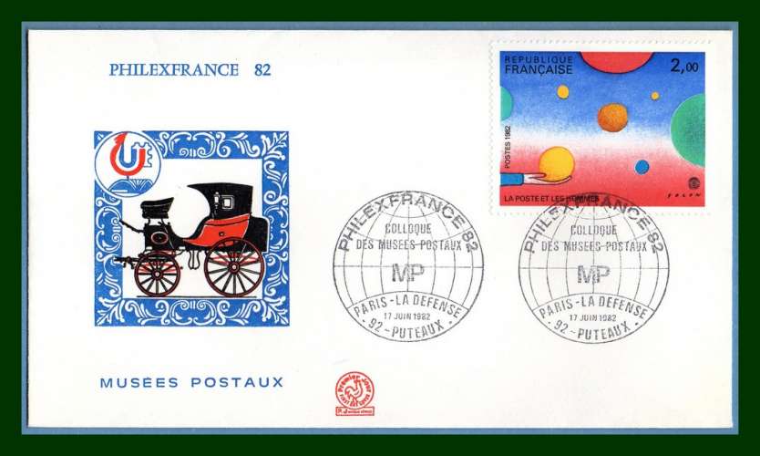 BT / N° 2199 Musées Postaux Philexfrance Puteaux 1982 