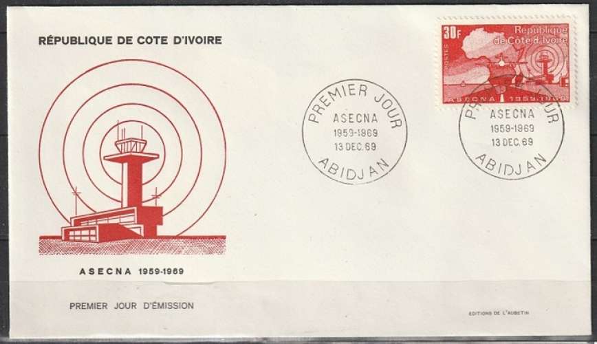 Cote d'Ivoire 1969 FDC ASECNA (1) 