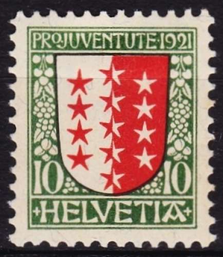 Suisse - Année 1921 - Y&T N° 185*