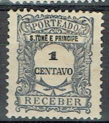 PT ST THOMAS & PRINCE 1921 - TAXE YT 43 MH.