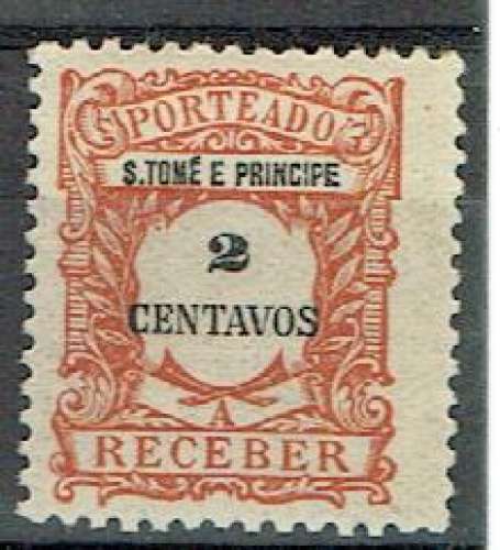 PT ST THOMAS & PRINCE 1921 - TAXE YT 44 MH.