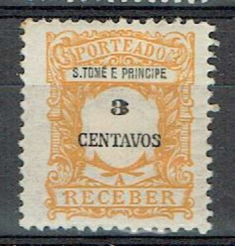 PT ST THOMAS & PRINCE 1921 - TAXE YT 45 MH.