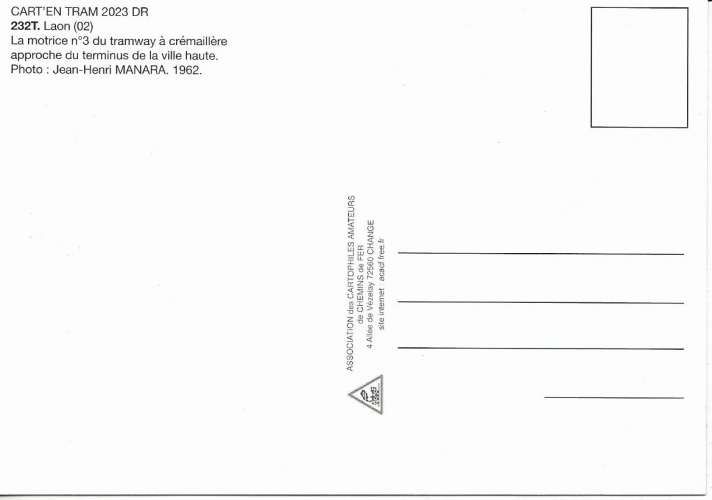 ACACF Tram 232 - Motrice n° 3 - LAON - Aisne