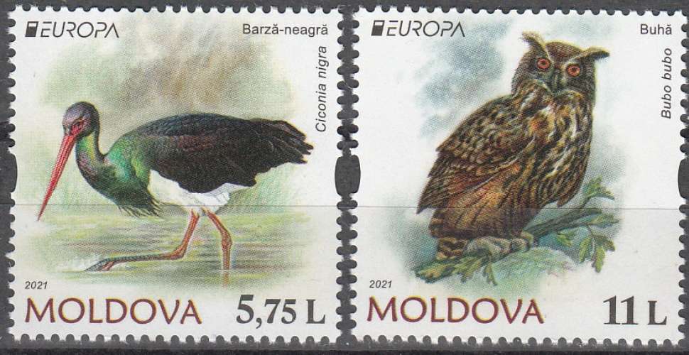 Moldova 2021 Europa CEPT Oiseaux Neuf **