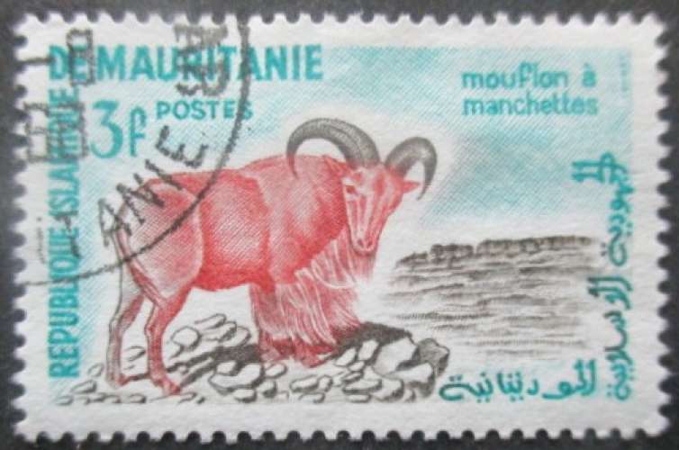 MAURITANIE N°143 Mouflon oblitéré 