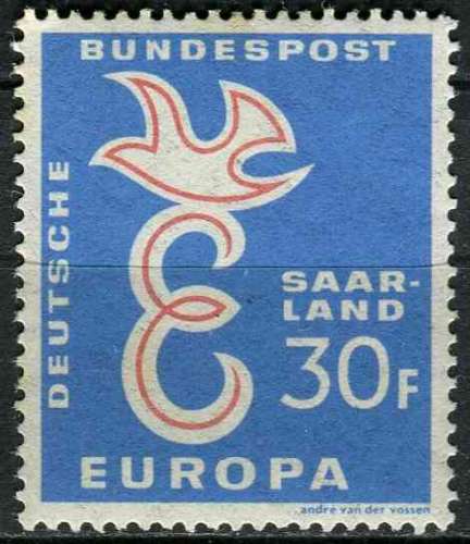 SARRE 1958 NEUF** MNH N° 422 europa