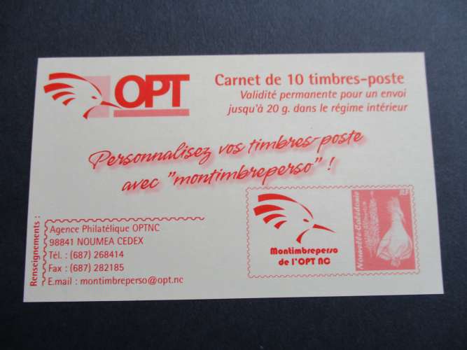 nouvelle - caledonie y & t carnet c1100 ** 2010 