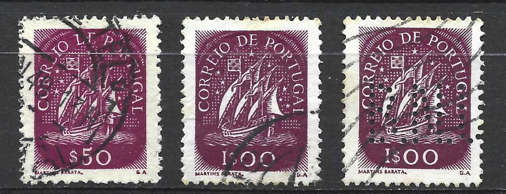 Portugal 1948- Y & T : 634, 708 - Caravelles