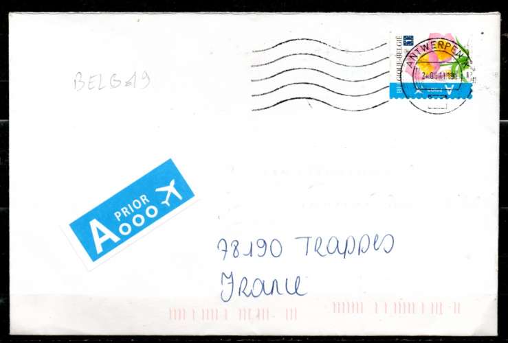 Belgique > France > Lettre FG 5LO ANTWERPEN 2011 / timbre N°3853