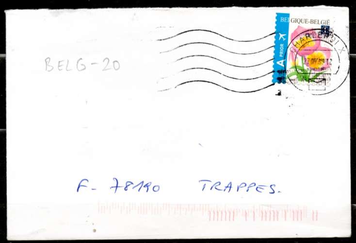 Belgique > France > Lettre FG 5LO CHARLEROIX 2009 / timbre N°3853