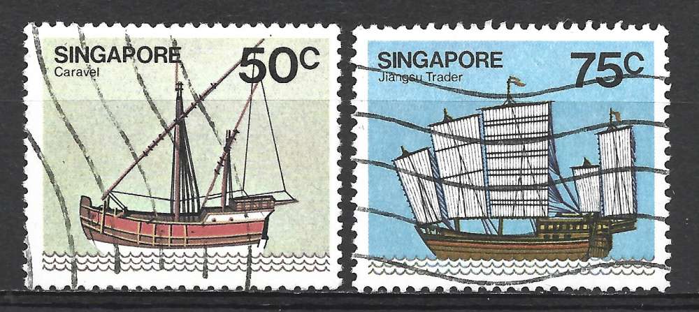 SINGAPOUR 1980 - BATEAUX