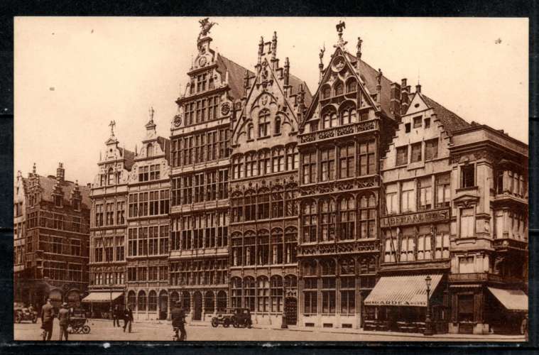 Belgique > Anvers / Maisons de la Grand Place / sépia neuve