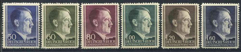 POLOGNE OCCUPATION ALLEMANDE 1941 NEUF** MNH N° 94 à 99