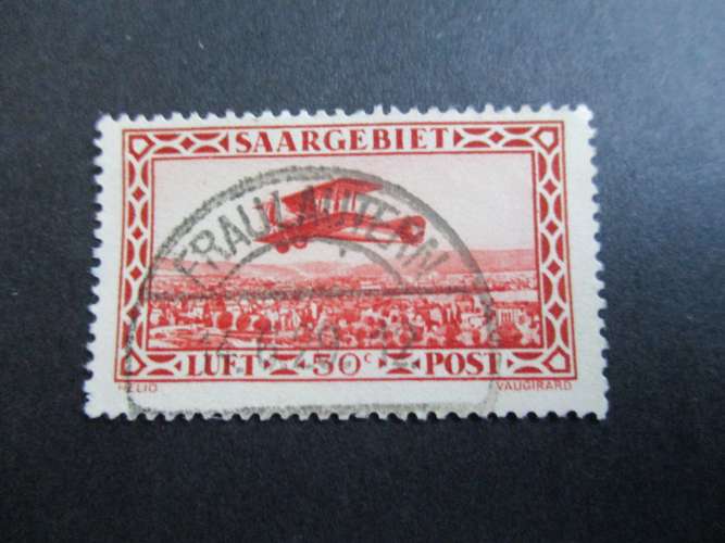 sarre y & t poste aerienne 1 obl 1928