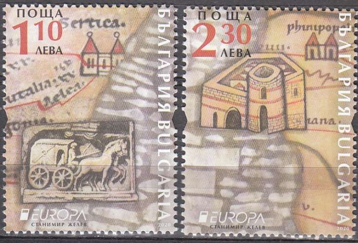 Bulgaria 2020 Europa CEPT Anciennes routes postales Neuf **