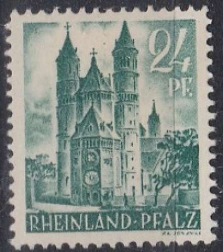 Rhénanie-Palatinat 1948 -1949 Différents motifs (H40) 