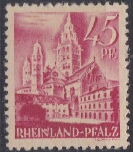 Rhénanie-Palatinat 1948 -1949 Différents motifs (H40) 