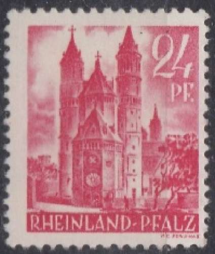 Rhénanie-Palatinat 1948 -1949 Différents motifs (H40) 