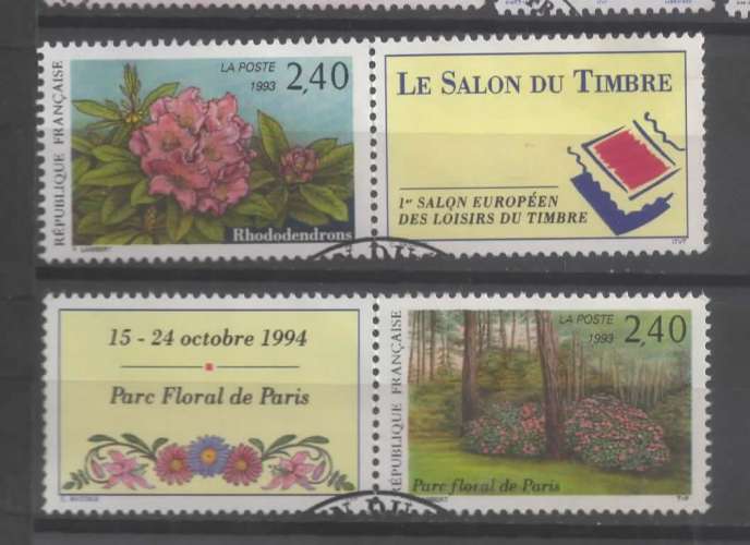 FRANCE 1993 N° 2849/50  OBL    VOIR SCAN